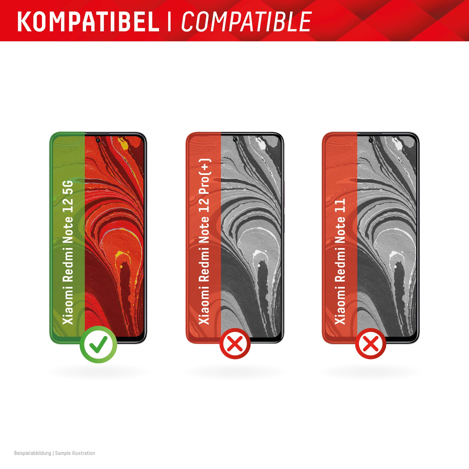 EVI Displex Real Glass – Xiaomi Redmi Note 12 5G, kratzresistent