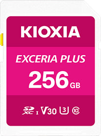 Kioxia Exceria Plus SDXC 64 GB – UHS-I, Klasse 10, U3, V30, 98/65 MB/s
