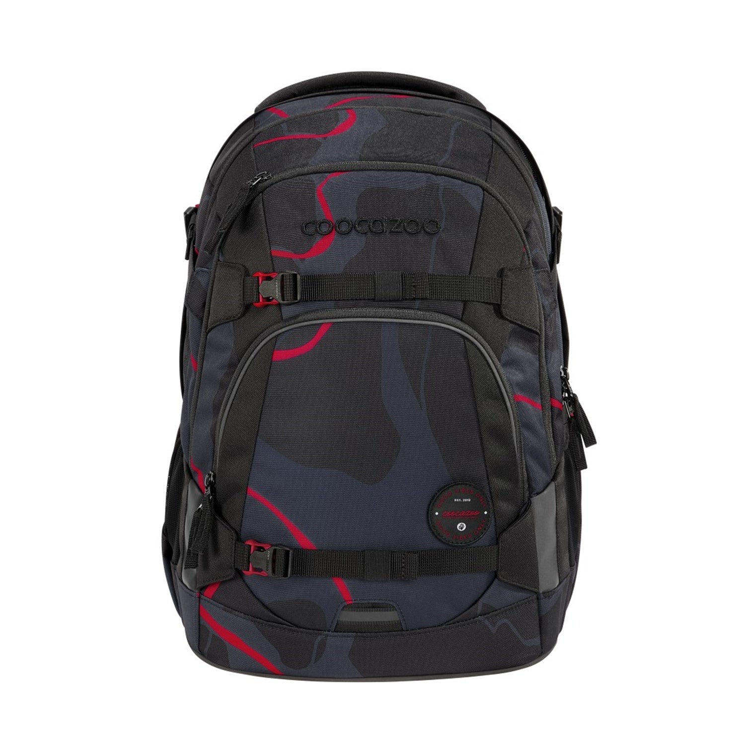 Coocazoo Rucksack Mate – Lava Lines – 30 l – B 30,0 × H 44,0 × T 23,0 cm – recycelte Materialien