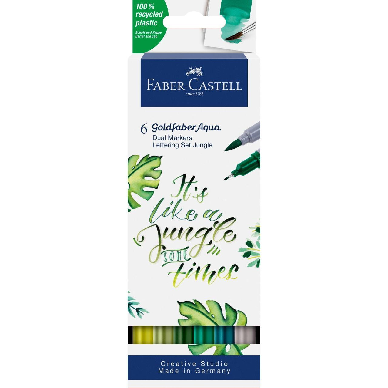 Faber-Castell Goldfaber Aqua Filzstifte, auswaschbar, 6 Farben
