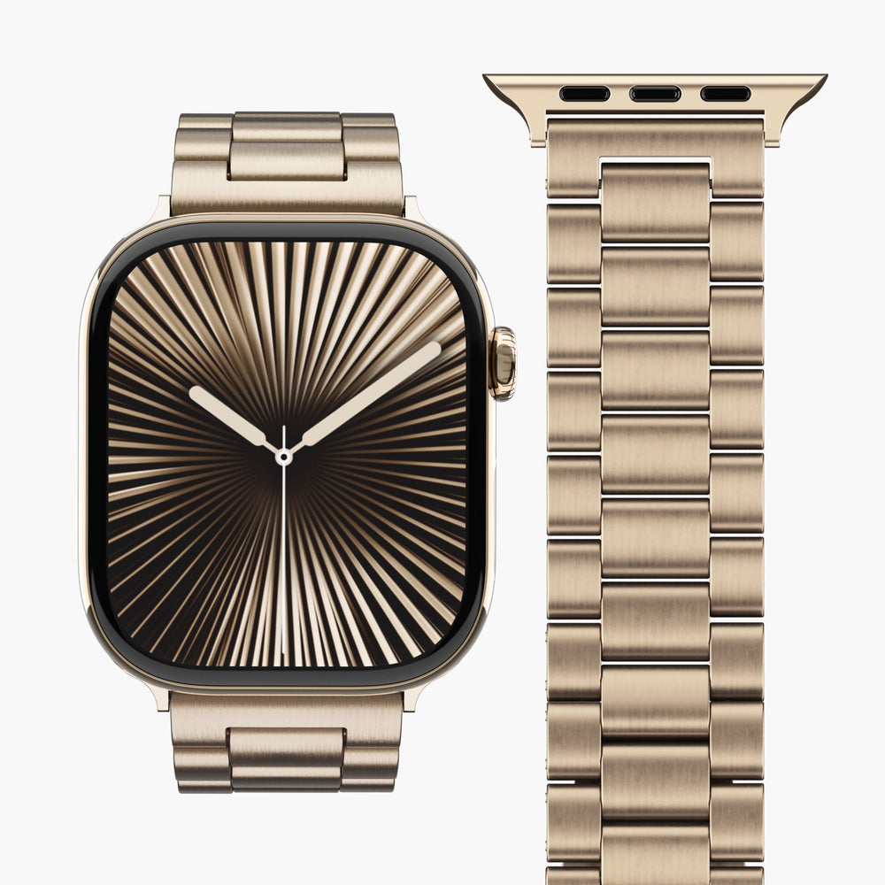 Vonmählen Link Bracelet2 – Armband – für Apple Watch 40/41/42 mm, Champagne, One Size, Edelstahl