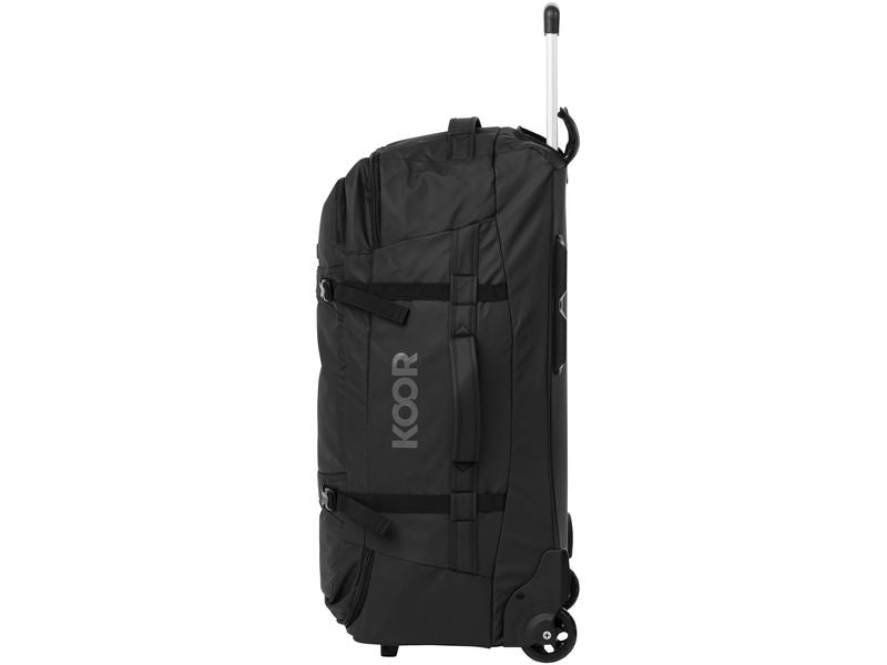 KOOR Trolley – 90 l, Weichschale rPET, 2 Rollen, Schwarz, 39 × 75 × 32 cm