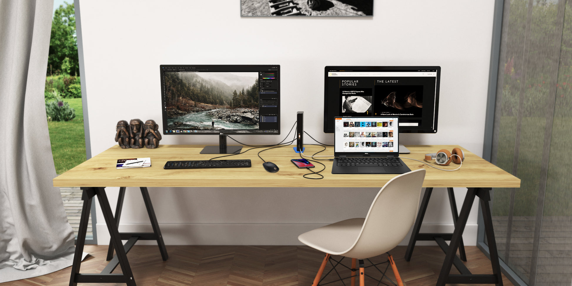 i-tec Dockingstation – USB-A, 2× HDMI, 6× USB-A, 3,5 mm Audio, GbE, für Windows/Mac/Linux