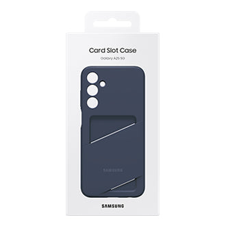 Samsung Backcover – für Samsung Galaxy A25 5G, mit Kartenfach, TPU, Schwarz/Blau, kratzresistent