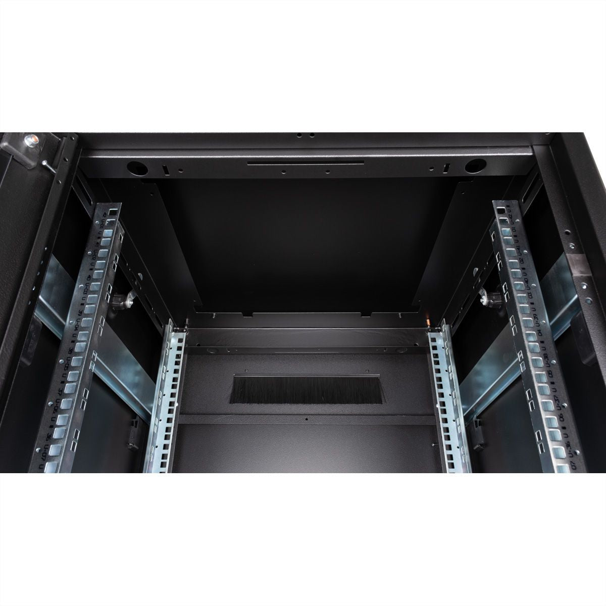 ROLINE Pro – 19" Netzwerkschrank 42U, IP20, abschliessbar, 600 × 600 × 2053 mm, schwarz, Stahl