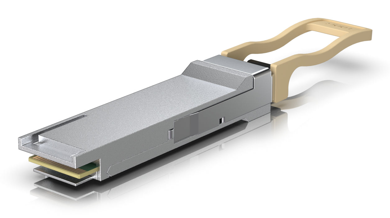 Ubiquiti UACC-OM-QSFP28-SR4 – QSFP28 Transceiver – 100 Gbit/s, MPO-12/UPC, Multi-Mode, 100 m, Beige/Grau