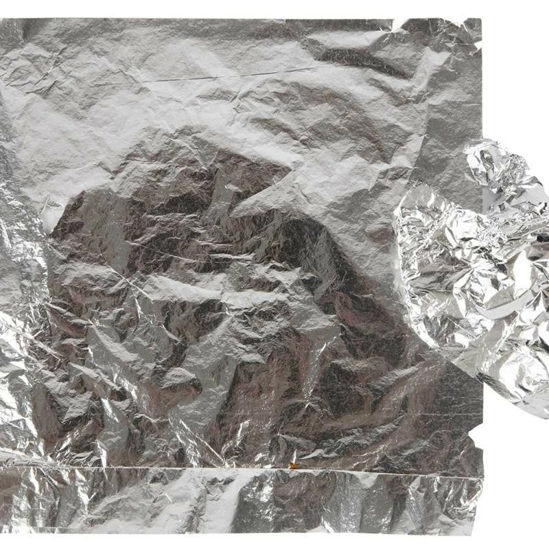 Creativ Company Holografische Bastelfolie, Silber, 16 × 16 cm, Set à 25