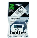 Brother Schriftband – 12 mm × 8 m, weiss, schwarz