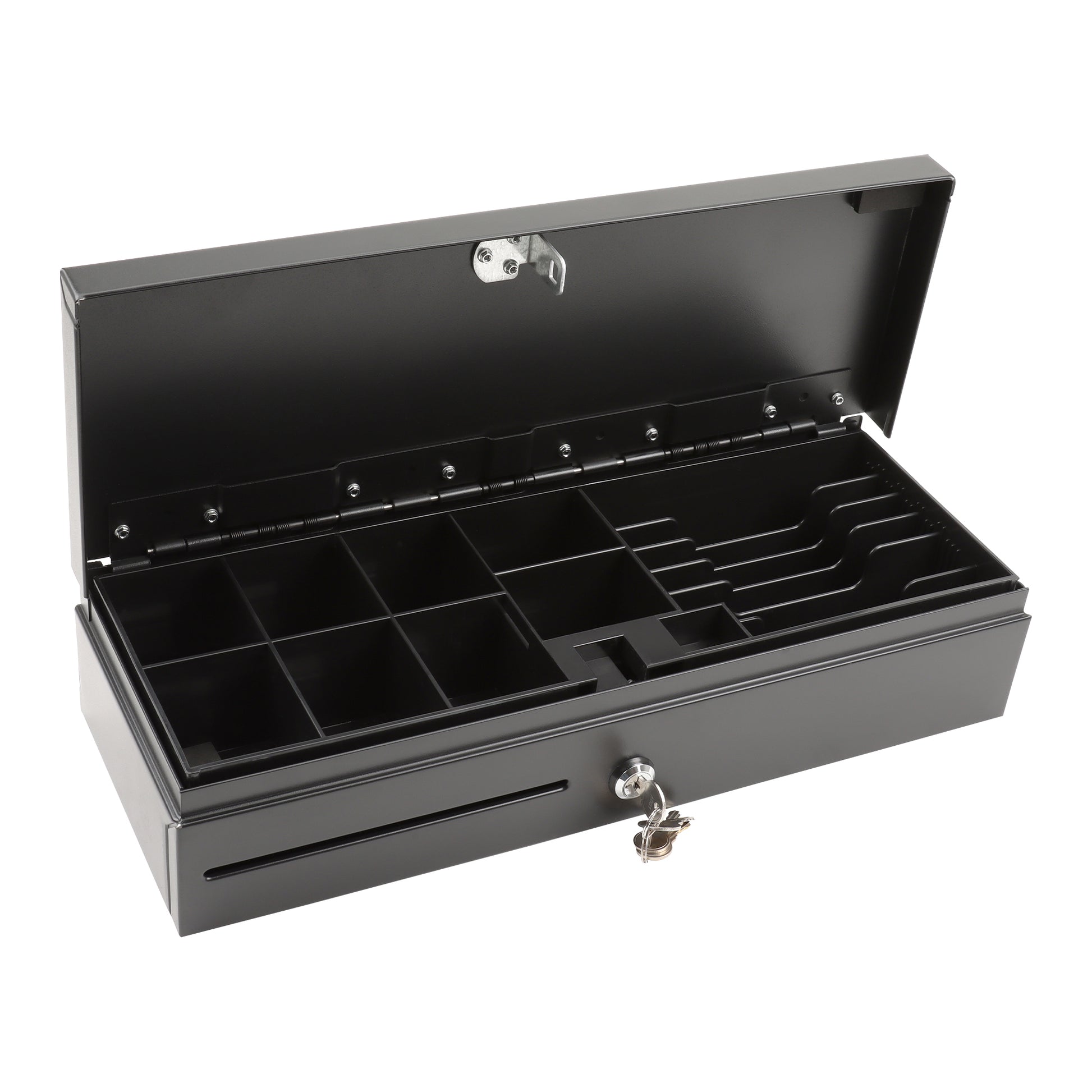 Olympia Kassenschublade, 460 mm × 100 mm × 465 mm, Stahl, Schwarz, für CM 940, CM 941, CM 942 usw., HS-170