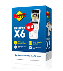 FRITZ! AVM FRITZFon X6 – DECT-Telefon mit Basis, mit AB, weiss