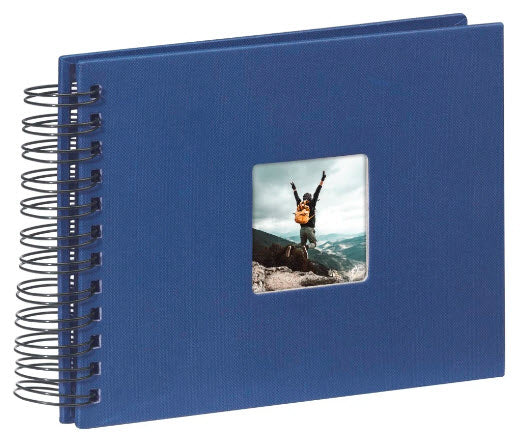 Hama Fotoalbum Wiro Fine Art – blau, mit Pergaminzwischenblättern, Papier, 240 × 170 mm