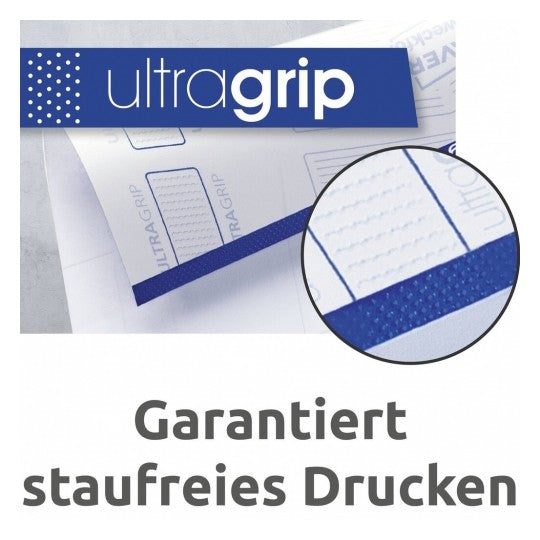 Avery Druckeretiketten, 105 mm × 48 mm, weiss, Papier, permanent, 120 Etiketten (10 Blatt)
