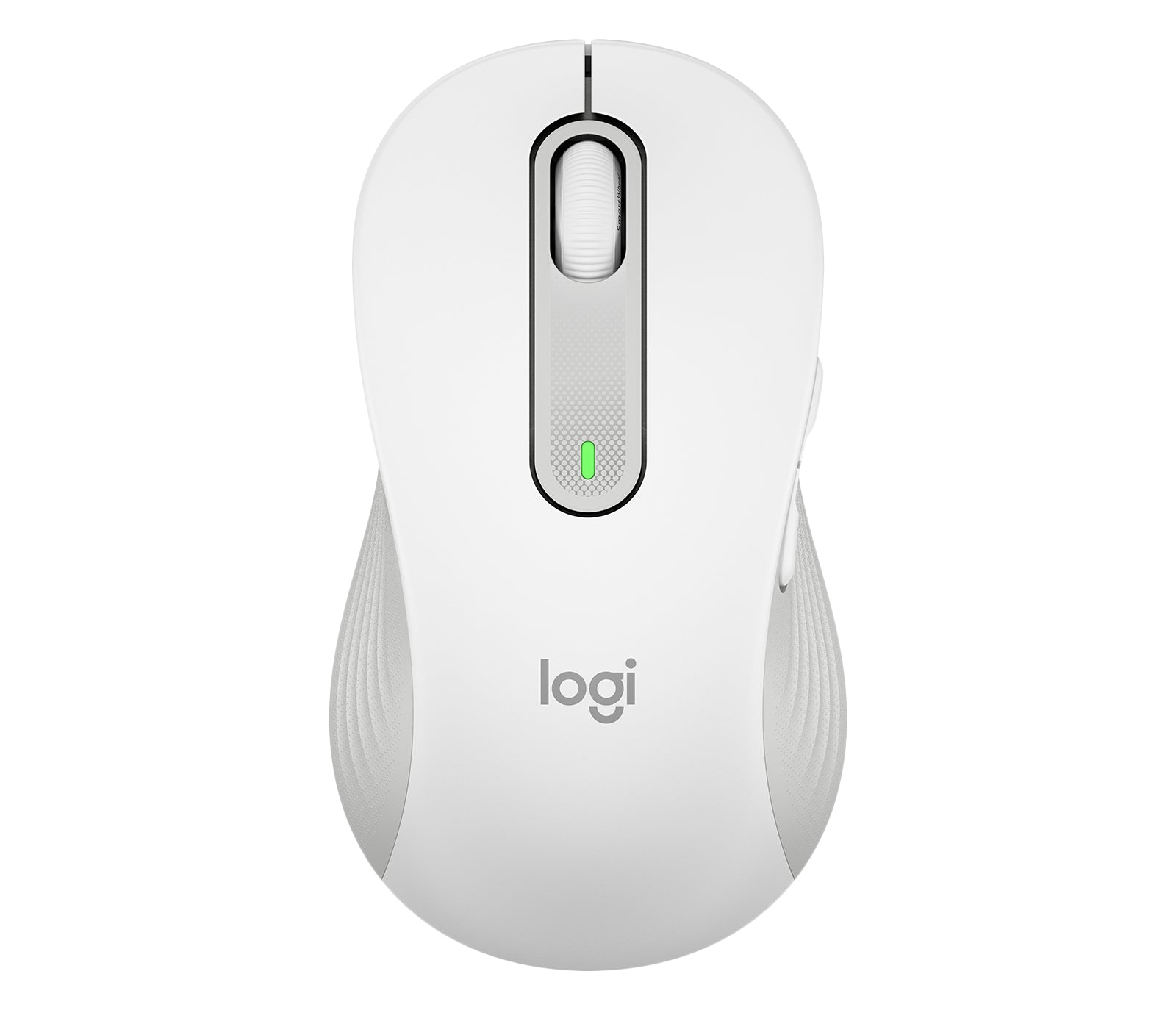 Logitech M650 L Maus – kabellos, für Linkshänder, für Handflächen L, weiss