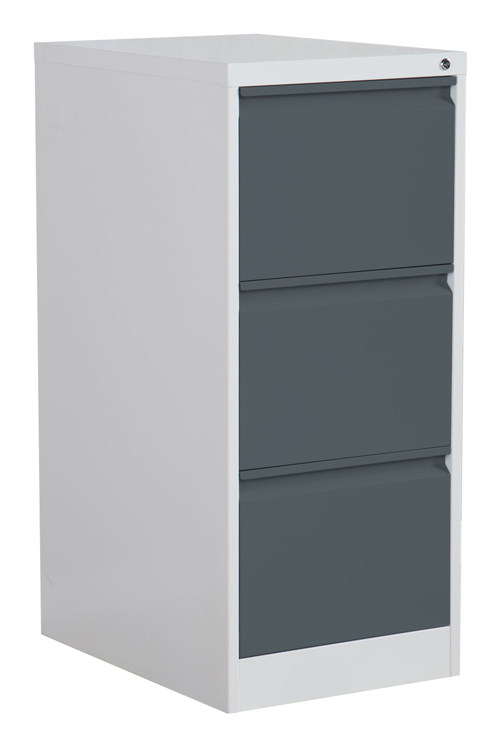 Phoenix Safe Co. FC1003GAK – Aktenschrank, 3 Schubladen, abschliessbar, 450 × 620 × 1025 mm, Grau/Anthrazit