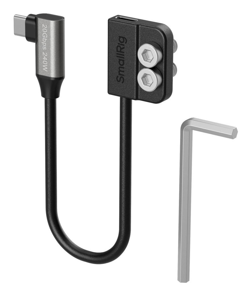 SmallRig USB-C Verlängerungskabel (Stecker auf Buchse) – USB 3.2 Gen 2x2 (20 Gbit/s) – 0,2 m – PD 240 W