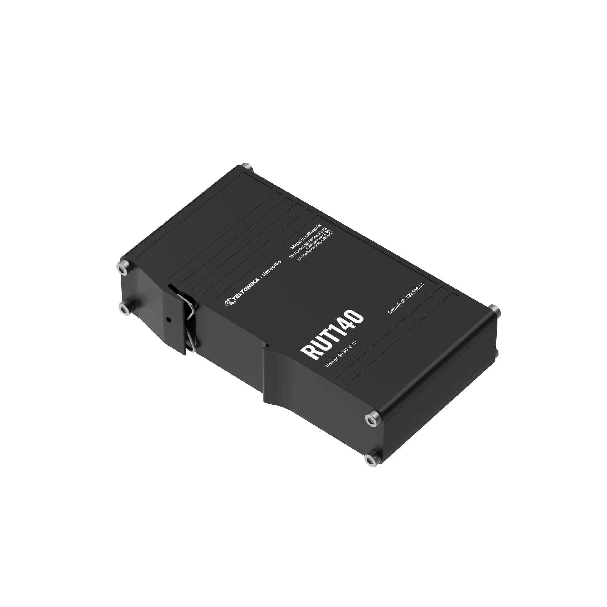 Teltonika RUT140 VPN-Router – Ethernet-WAN, 2× 10/100 Mbit/s, Wi-Fi 4 (802.11n), DIN-Schiene