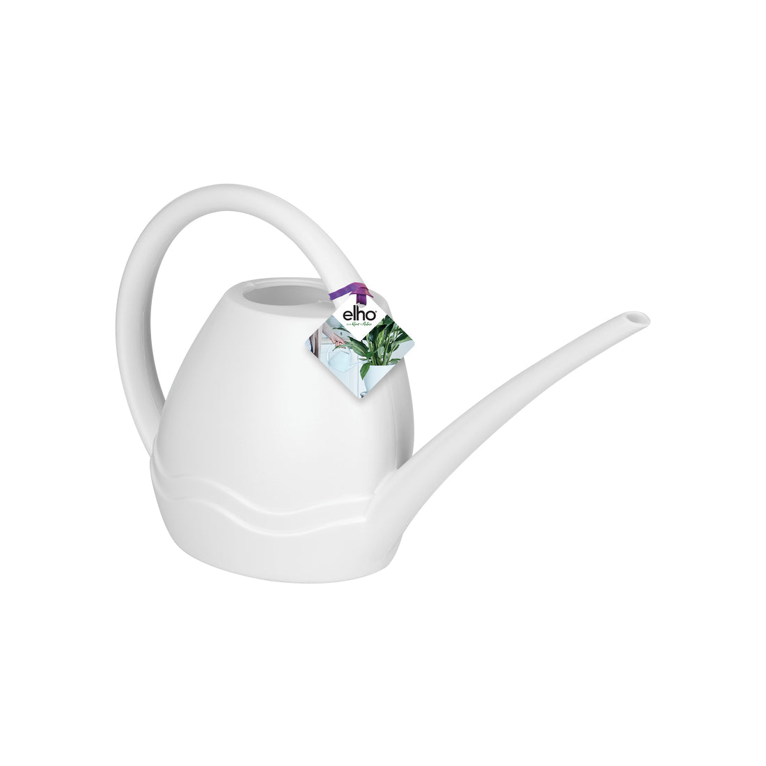 Elho Giesskanne Aquarius – 3,5 l, weiss, Recycling-Kunststoff, 44,8 × 13,8 × 25,3 cm