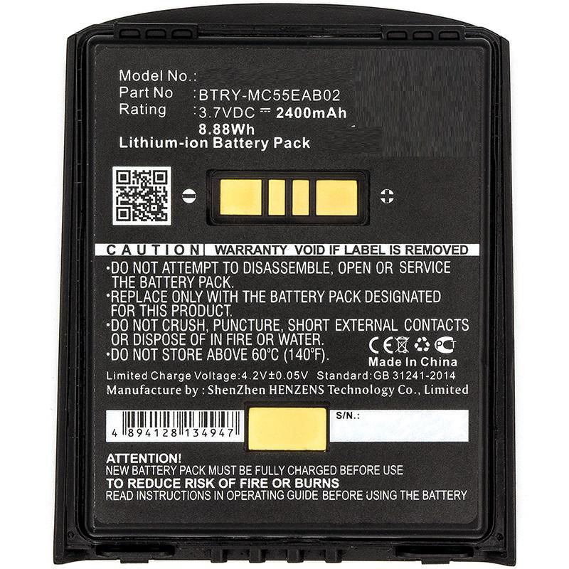 CoreParts Akku Li-Ion 3,7 V 2400 mAh, 8,9 Wh – für Zebra MC55/MC5574/MC5590 und andere