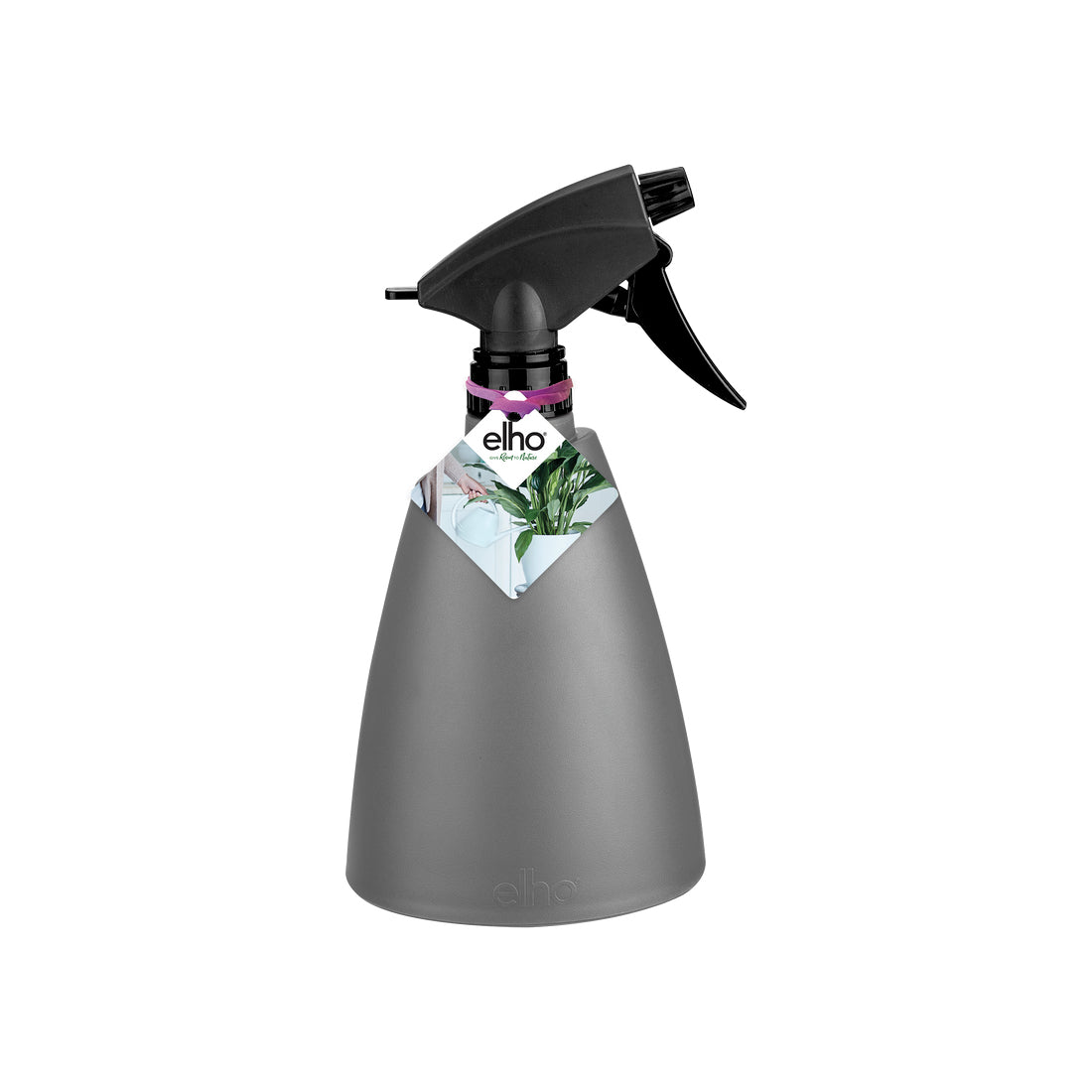 Elho Drucksprüher Brussels – 0,7 l – Recycling-Kunststoff, Anthrazit, 11,3 × 8,8 × 22,3 cm