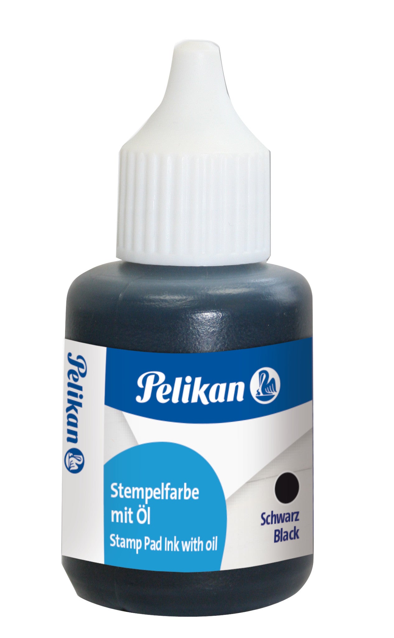 Pelikan Stempelfarbe – 30 ml, Schwarz, Kunststoff, mit Öl