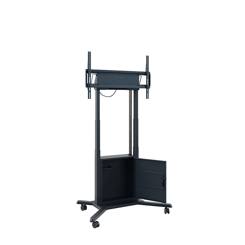 Hagor TV-Wagen – 55–86" – VESA 200×200–900×600 – bis 120 kg, Motorisiert, mit Rollen – Schwarz