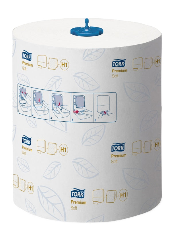 Tork Papierhandtuchrolle – 2-lagig, weiss, Papier – 210 mm × 100 m – für H1 – Kern Ø 38 mm – EU Ecolabel, FSC