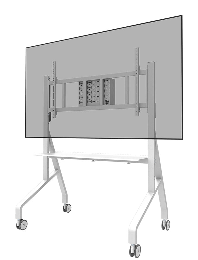 Neomounts MOVE Go XL FL50-575WH1 – Trolley, höhenverstellbar, für 65–110", VESA 100×100–1000×600, bis 125 kg