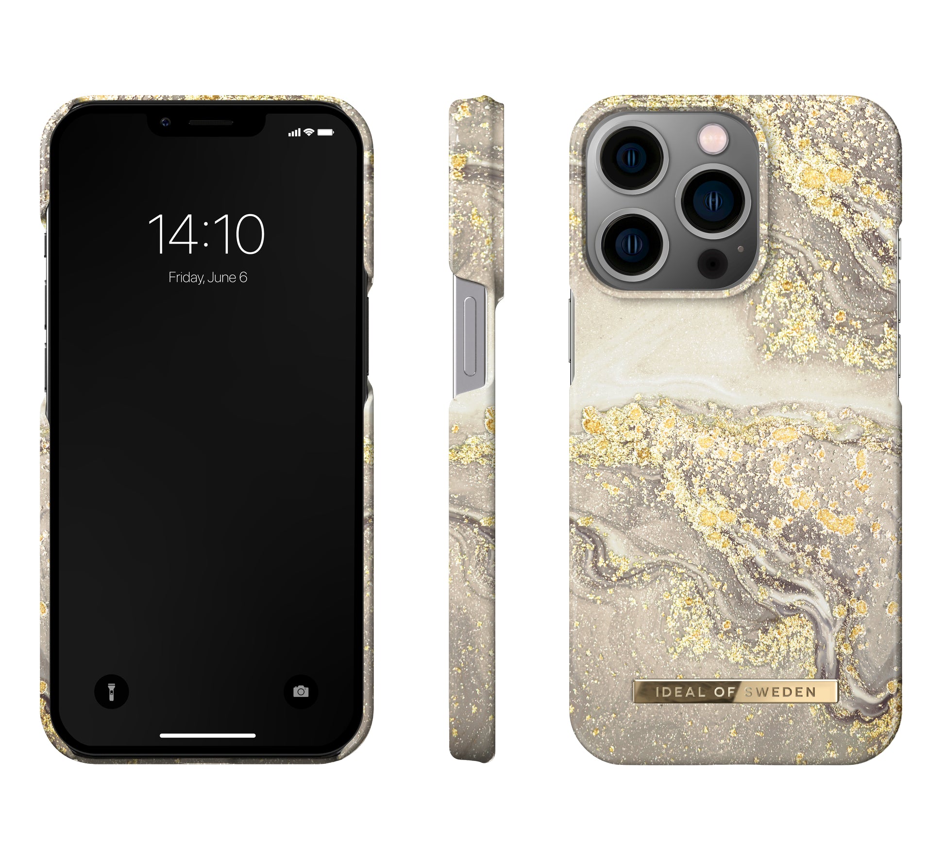 Ideal of Sweden – Backcover – für Apple iPhone 13 – Sparkle Greige Marble – PC
