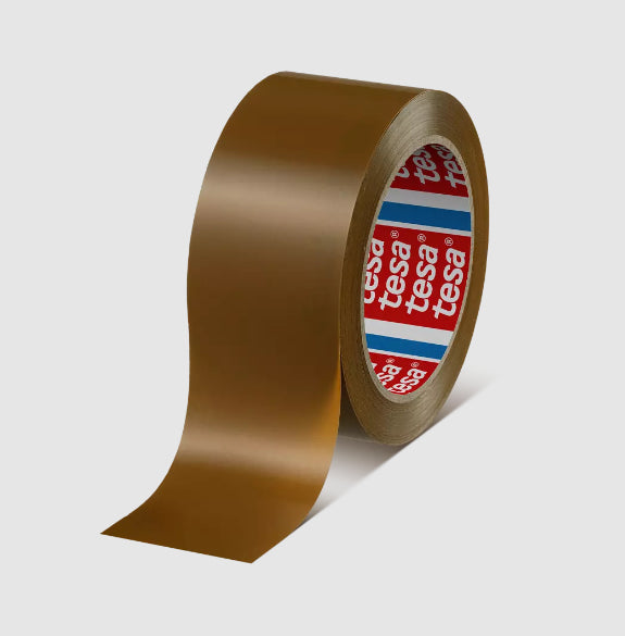 tesa Klebeband – 25 mm × 66 m, braun, extra stark