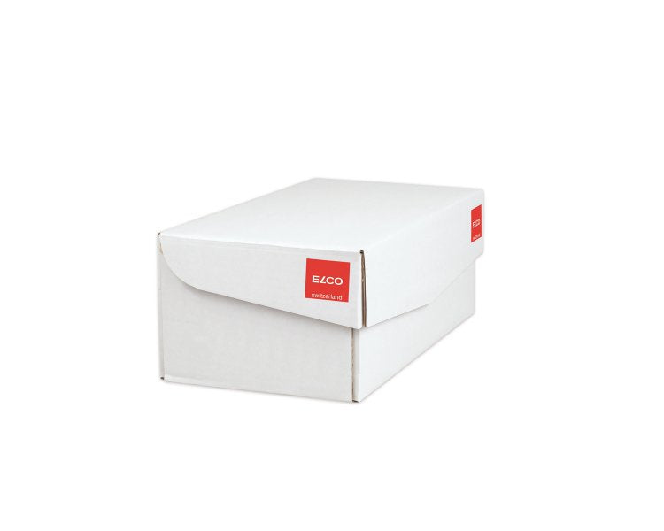 Elco Couvert C6 (162 × 114 mm), ohne Fenster, haftklebend (Optifix), weiss, 100 g/m², Papier – 500 Stk.