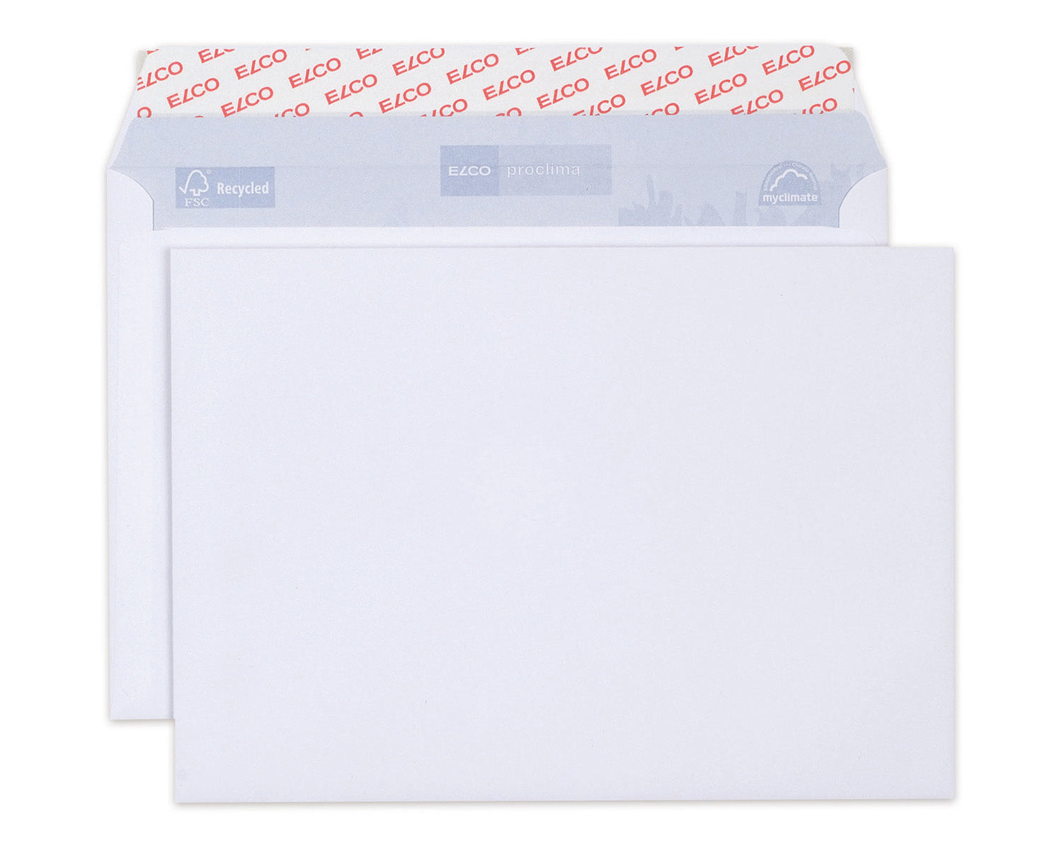 Elco Couvert C5 (229 × 162 mm), ohne Fenster, selbstklebend (Optifix), weiss, 100 g/m², Papier – 25 Stk.