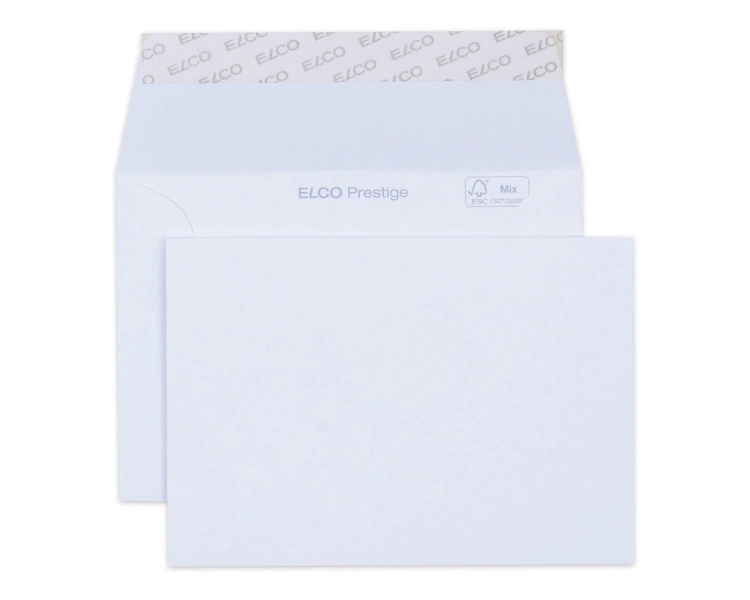 Elco Couvert C6, ohne Fenster, selbstklebend, weiss, 120 g/m² – 25 Stk.
