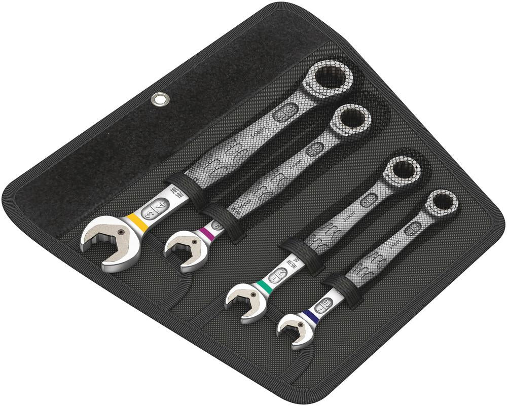 Wera 6000 Joker 4 Imperial Set – 4 Teile, Schlüsselweite 10–19 mm