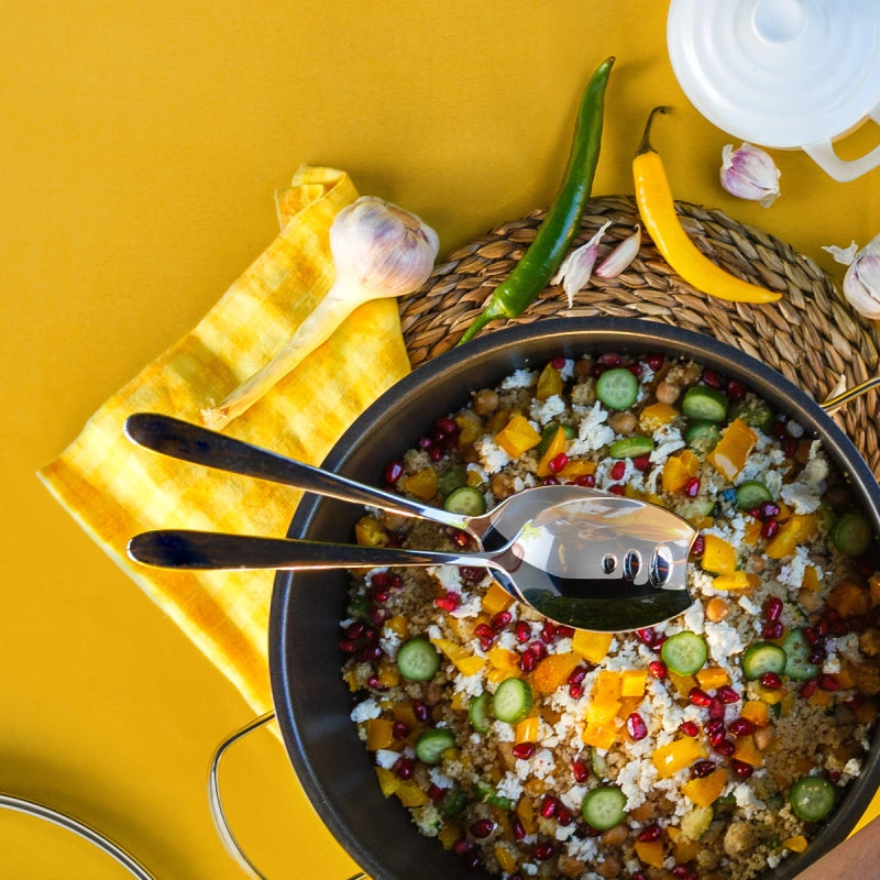 Sola Basic Alpha Salatbesteck – 2-teilig, 24,6 cm, Edelstahl 18/10, spülmaschinenfest