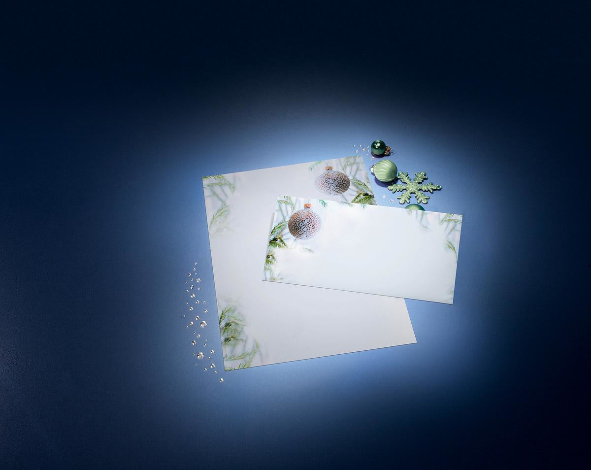 Sigel Motivpapier – A4, 90 g/m², mehrfarbig, Motiv: Winter Mood – für Inkjet/Laser/Kopierer – FSC – 100 Blatt