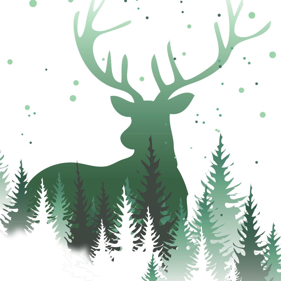 Sigel Motivpapier – A4, 90 g/m², Motiv: Weihnachtswald – für Inkjet/Laser/Kopierer – FSC – 25 Blatt