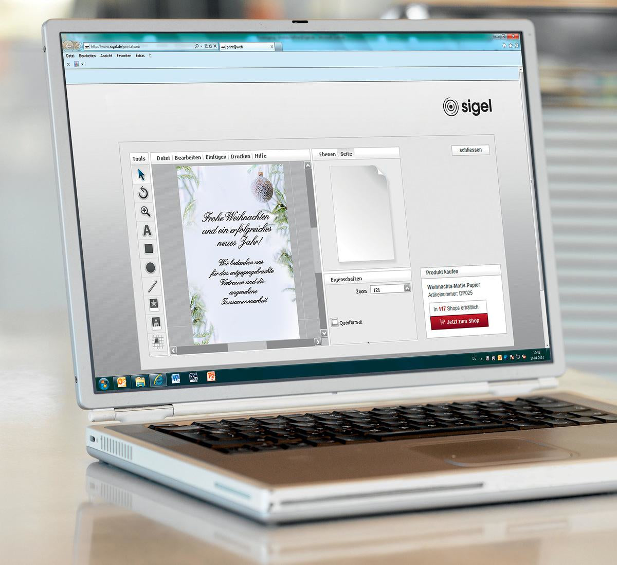Sigel Motivpapier – A4, 90 g/m², mehrfarbig, Motiv: Winter Mood – für Inkjet/Laser/Kopierer – FSC – 100 Blatt