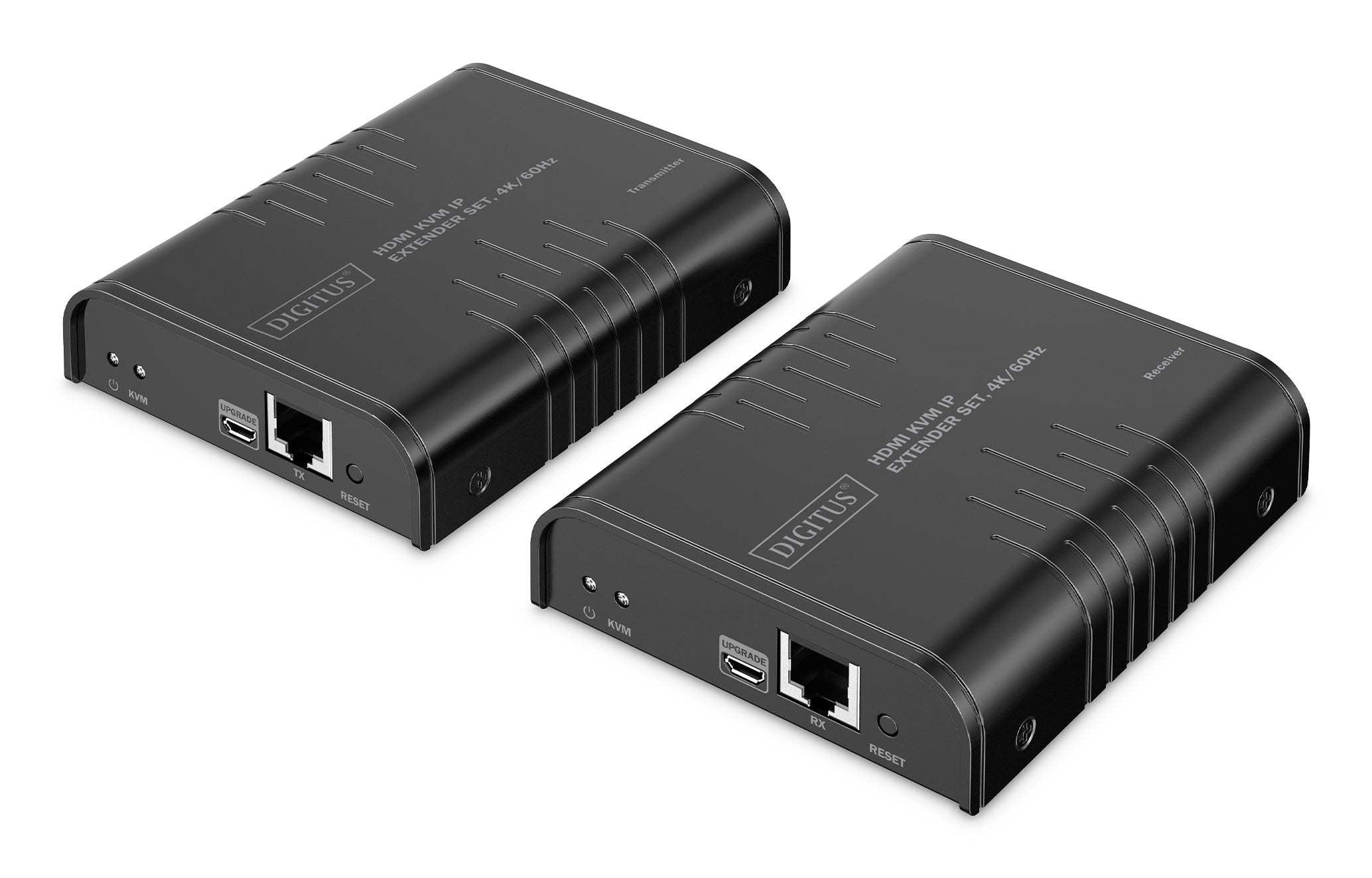 Digitus HDMI/USB 2.0 KVM-Extender (Set), über IP, bis 200 m, 4K (4096 × 2160), 18 Gbit/s