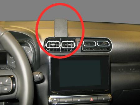 Brodit Auto-Halterung, Klemmhalterung, senkrecht – für Smartphone – Schwarz, ABS