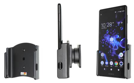 Brodit Swivel 711051 – Auto-Ladegerät – Eingebautes Ladegerät, Lüftungsschlitz – für Sony Xperia XZ2 – Schwarz
