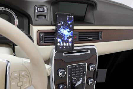 Brodit Swivel 711051 – Auto-Ladegerät – Eingebautes Ladegerät, Lüftungsschlitz – für Sony Xperia XZ2 – Schwarz