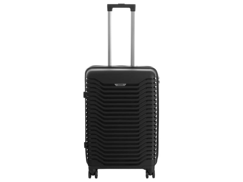 KOOR Manila – Hartschalen-Trolley, 63 l, 4 Rollen (Spinner), TSA-Schloss, PP, Schwarz, 40 × 66 × 26 cm