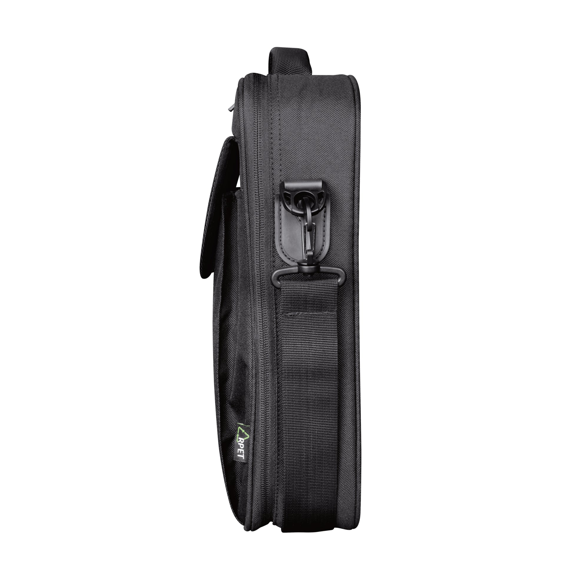 Trust Atlanta Notebook-Tasche bis 16" – mit abnehmbarem Schultergurt, Reissverschluss – Schwarz