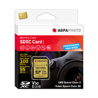 AgfaPhoto 10606 SDXC 64 GB – UHS-I, Klasse 10, U3, V30, 100/95 MB/s