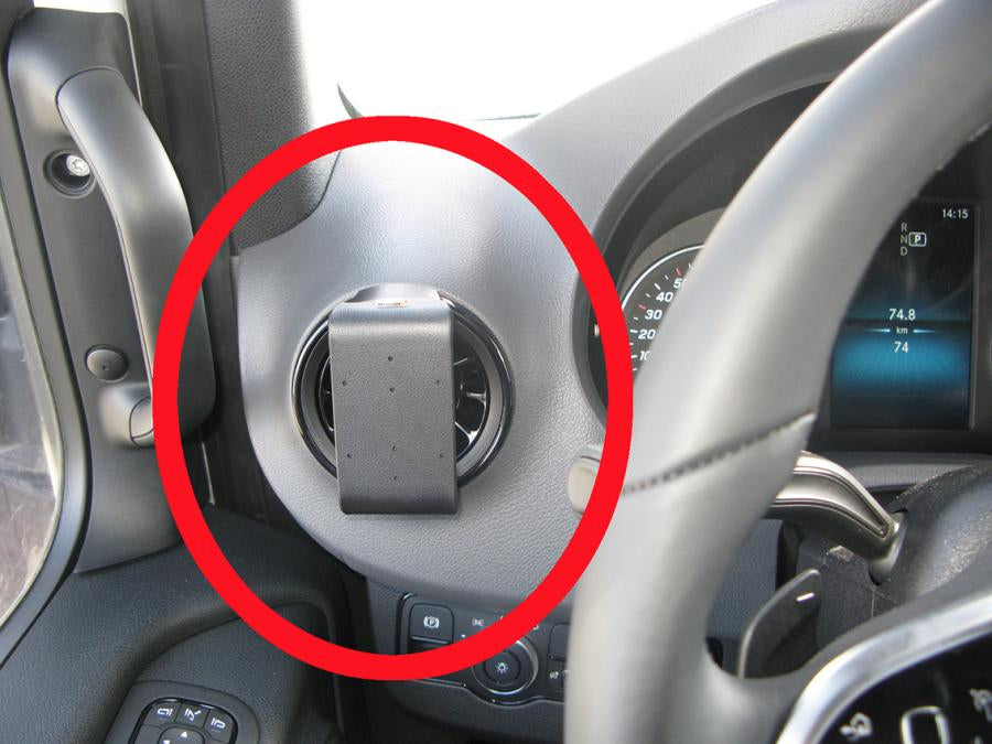 Brodit Auto-Halterung, Lüftung, passiv – universal – Schwarz, ABS/Acetal