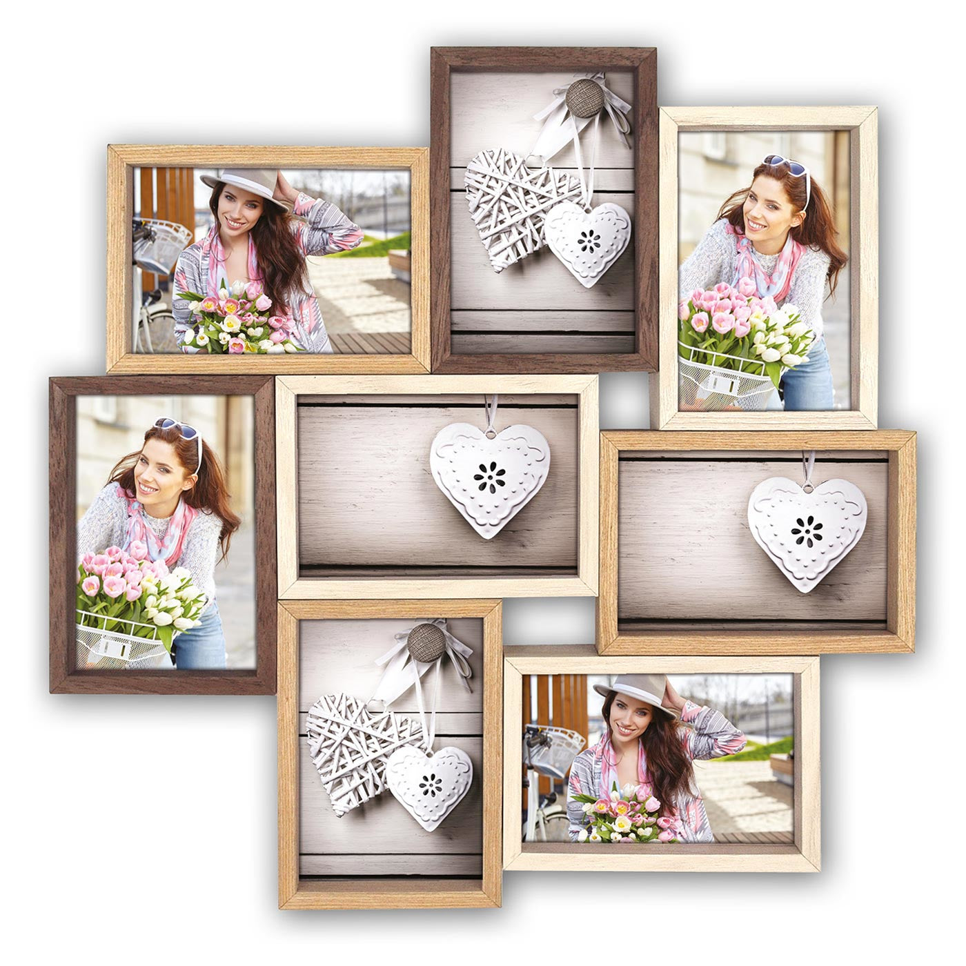 ZEP Montreux Collagerahmen – für 13 × 18 cm – MDF & Holz, braun