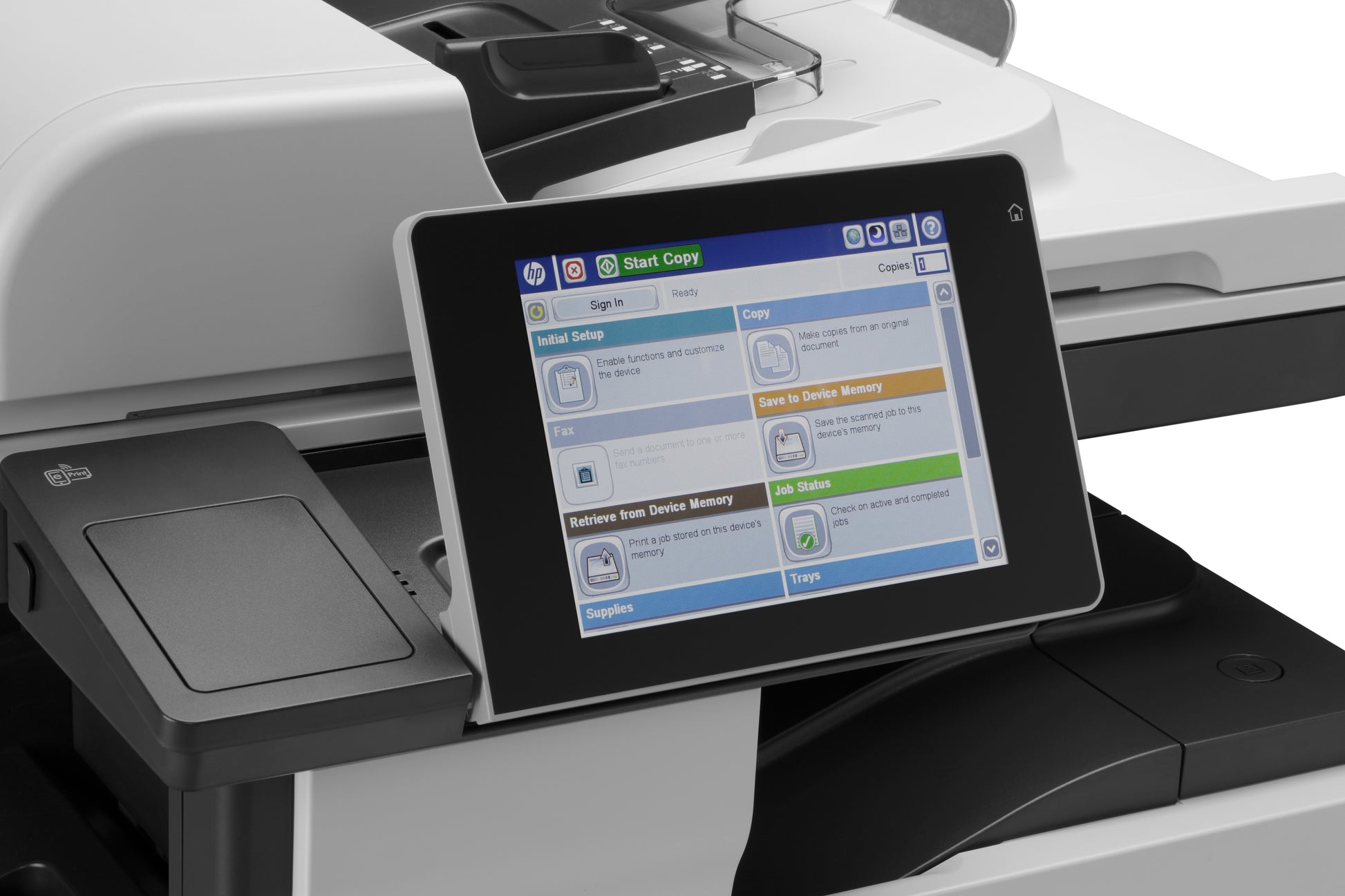 HP ENTERPRISE M725DN – S/W Laser-MFP – LAN – Duplex