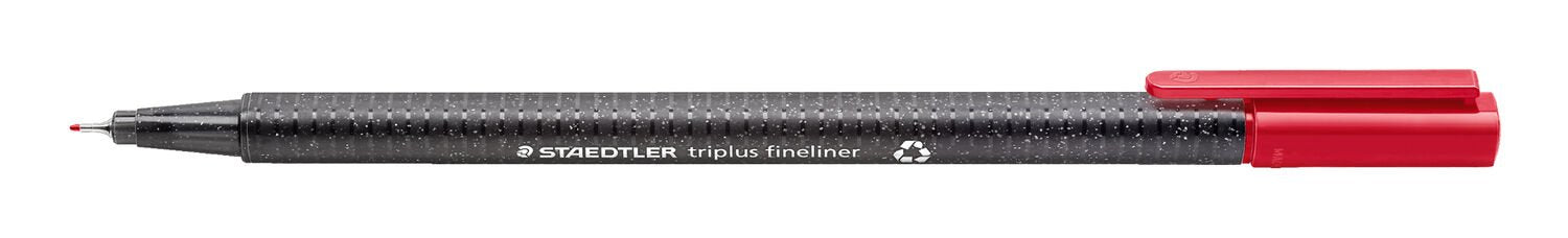 STAEDTLER triplus Eco+ Edition Fineliner Etui – 10 Stk., 0,3 mm, sortiert, Cap-Off
