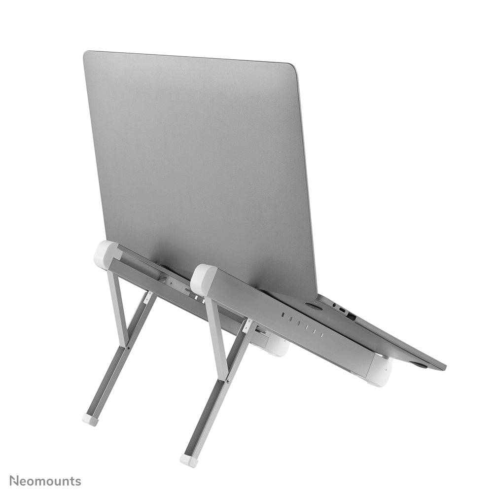 Neomounts Laptop-Ständer – für iPad Pro 12,9" (4. Gen.) – bis 17" – Höhenverstellbar, Traglast 5 kg – Silber