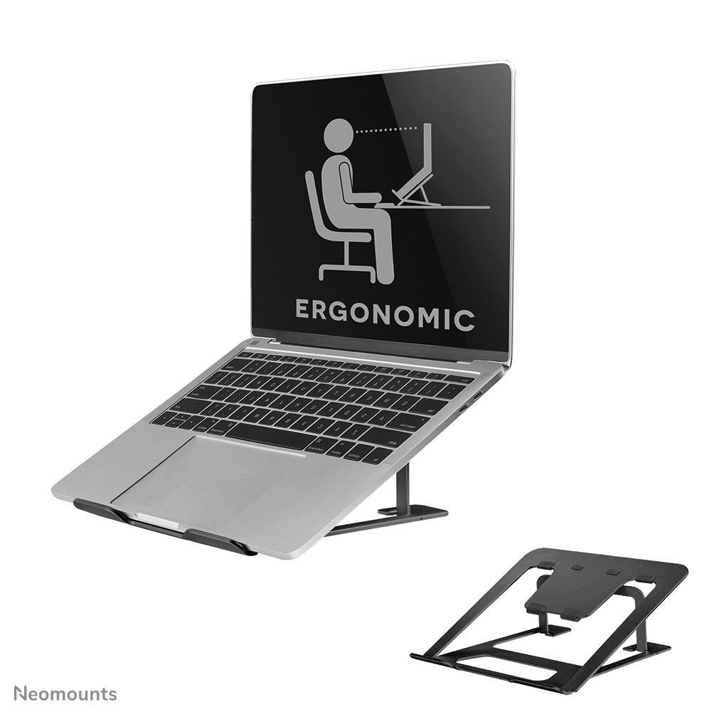 Neomounts Laptop-Ständer für iPad Pro 12,9" (4. Gen.) – bis 17", höhenverstellbar, bis 5 kg – Grau
